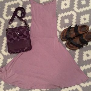 Lilac tee-shirt dress